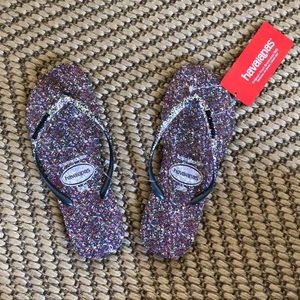 havaianas multi glitter